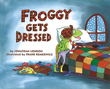 Froggy gets dressed